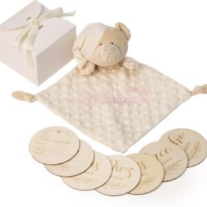 Doudou Personalizado con Nombre Bordado + Placas Cumplemes